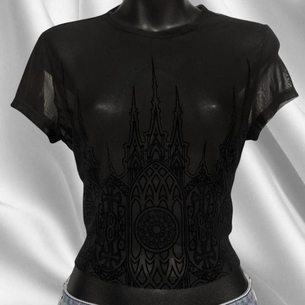 Killstar Cathedral Mesh Top